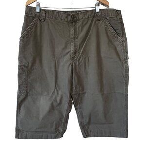 Carhartt Shorts Dungaree Fit Utility Work Outdoor Workwear Cotton Size 42 Gray